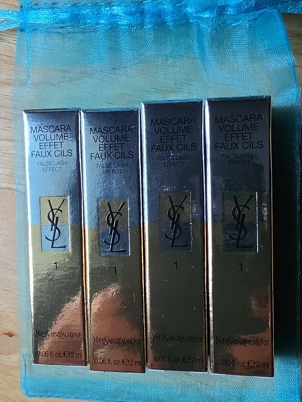 YSL 4 Pack Mascara Drawstring Pouch